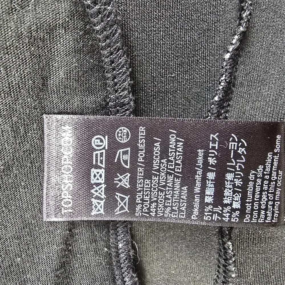 TOPSHOP Gray Sleeveless Open Front Vest with Pockets - Picture 8 of 8